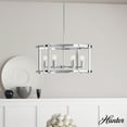 thumbnail image 1 of Hunter - Astwood 6-light Polished Nickel, Large Chandelier, Dimmable, Caged Style, Drum Shaped, for Bedrooms, Dining, Living Rooms - 19000, 1 of 11