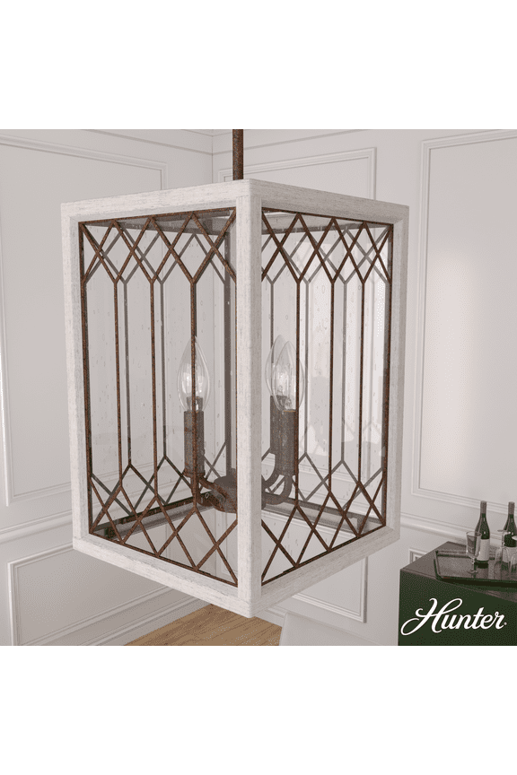 - Chevron 4-light Textured Rust, Medium Size Pendant Light, Dimmable, Casual Style, for Bedrooms, Kitchens, Dining, Living Rooms - 19370