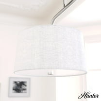 Hunter - Cottage Hill 4-light Brushed Nickel, Large Chandelier, Dimmable, Modern Style, Linear Shaped, for Bedrooms, Dining, Living Rooms - 19892