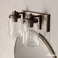 thumbnail image 1 of Hunter - Devon Park 2-light Onyx Bengal, Small Vanity Light, Dimmable, Rustic Style, for Bedrooms, Dining, Living Rooms - 48018, 1 of 8
