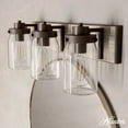 thumbnail image 1 of Hunter - Devon Park 3-light Onyx Bengal, Medium Size Vanity Light, Dimmable, Rustic Style, for Bedrooms, Dining, Living Rooms - 48021, 1 of 8