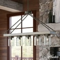thumbnail image 1 of Hunter - Devon Park 5-light Onyx Bengal, Large Chandelier, Dimmable, Rustic Style, Linear Shaped, for Bedrooms, Dining, Living Rooms - 19006, 1 of 12
