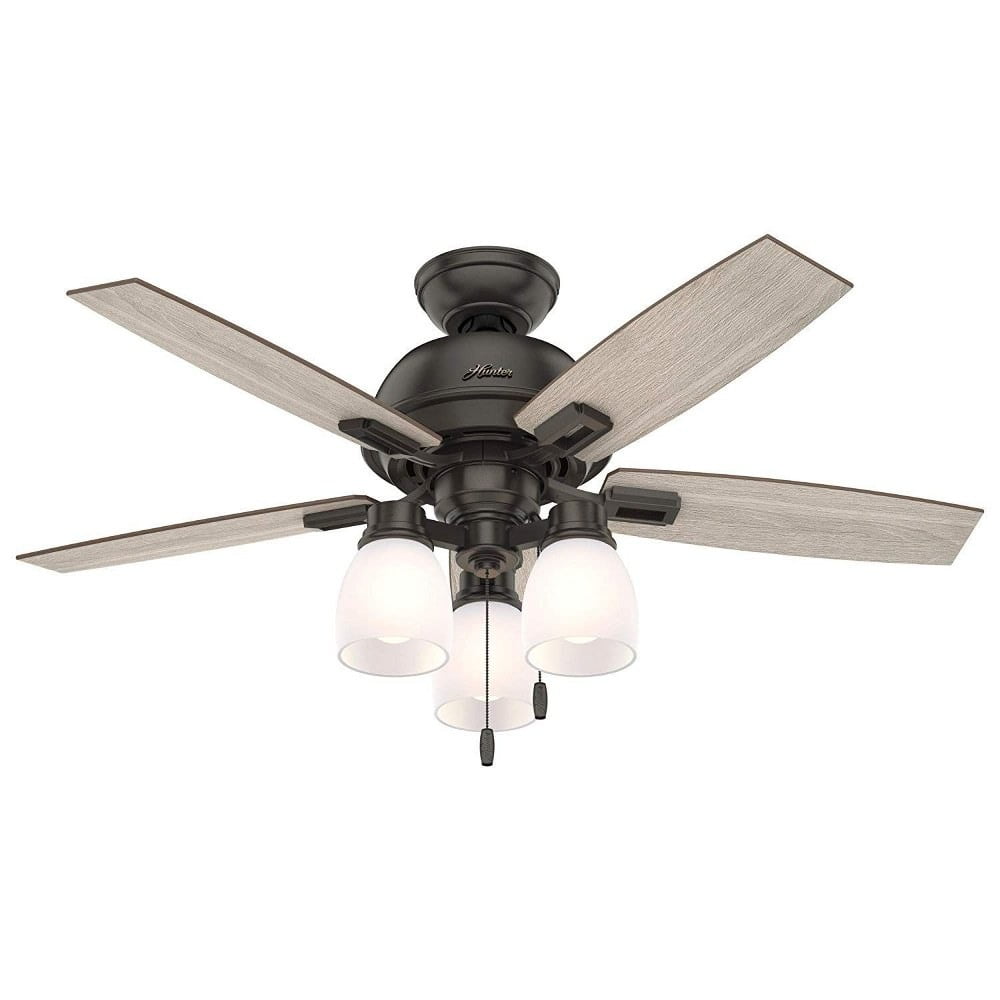 Hunter Fans Donegan 44 Inch Ceiling Fan with LED Light Kit and Pull