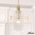 thumbnail image 1 of Hunter - Gatz 1-light Alturas Gold, Mini Pendant Light, Dimmable, Modern Style, Cylinder Shaped, for Bedrooms, Dining, Living Rooms - 19791, 1 of 7