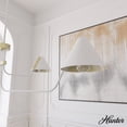 thumbnail image 1 of Hunter - Grove Isle 4-light Matte White, Extra Large Chandelier, Dimmable, Modern Style, Pharmacy Shaped, for Bedrooms, Dining, Living Rooms - 19207, 1 of 10