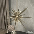 thumbnail image 1 of Hunter - Jupiter Star 18-light Alturas Gold, Extra Large Pendant Light, Dimmable, Sputnik Shaped, for Bedrooms, Dining, Living Rooms - 19343, 1 of 7