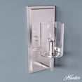 thumbnail image 1 of Hunter - Kerrison 1-light Brushed Nickel, Small Sconce Light, Dimmable, Modern Style, for Bedrooms, Dining, Living Rooms - 19545, 1 of 7