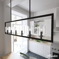 thumbnail image 1 of Hunter - Kerrison 6-light Natural Black Iron, Extra Large Chandelier, Dimmable, Linear Shaped, for Bedrooms, Kitchens, Dining, Living Rooms - 19548, 1 of 9