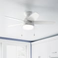 thumbnail image 1 of Hunter 44 inch Indoor Ceiling Fan with LED Light - White Ceiling Fan with Pull Chain, For Bedroom, Living Room, or Kitchen, Low Profile Mount, No Remote, 5 Blades - Lilliana 51224, Fresh White, 1 of 15