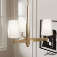thumbnail image 1 of Hunter - Nolita 3-light Alturas Gold, Medium Size Chandelier, Dimmable, Modern Style, Candle Shaped, for Bedrooms, Dining, Living Rooms - 19878, 1 of 7