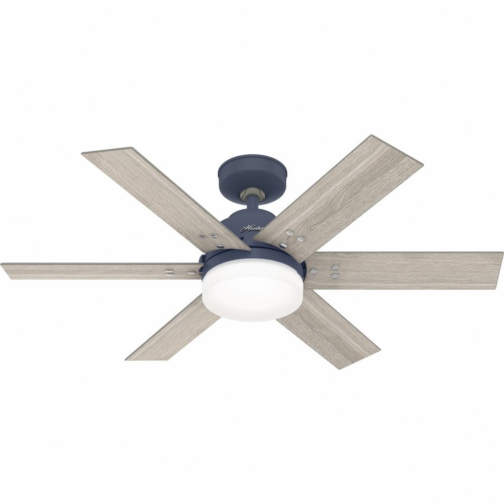 Indigo Blue 44" Pacer 6-Blade Ceiling Fan with LED Light and Remote