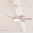 thumbnail image 1 of Hunter 44 inch Indoor Ceiling Fan with LED Light and Remote Control - Standard Mount Ceiling Fan, 6 Blades, For Bedroom, Living Room, or Kitchen, Quiet - Pacer 51207, Blush Pink, 1 of 17