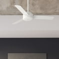 thumbnail image 1 of Hunter 44 inch Indoor Ceiling Fan No Light - White Modern Ceiling Fan without Light, 3 Blades, Standard Mount, For Bedroom, Living Room, or Kitchen, Wall Control - Presto 51848, Matte White, 1 of 15