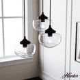 thumbnail image 1 of Hunter - Saddle Creek 3-light Noble Bronze, Medium Size Cluster Light, Dimmable, Schoolhouse Style, Round Shaped, for Bedrooms, Kitchens, Dining, Living Rooms - 19503, 1 of 7