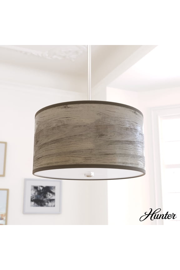 - Solhaven 2-light Warm Grey Oak, Medium Size Pendant Light, Dimmable, Modern Style, Drum Shaped, for Bedrooms, Dining, Living Rooms - 19244