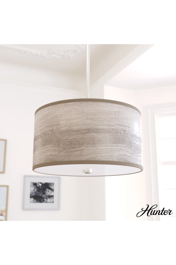 - Solhaven 2-light Light Grey Oak, Medium Size Pendant Light, Dimmable, Modern Style, Drum Shaped, for Bedrooms, Dining, Living Rooms - 19242