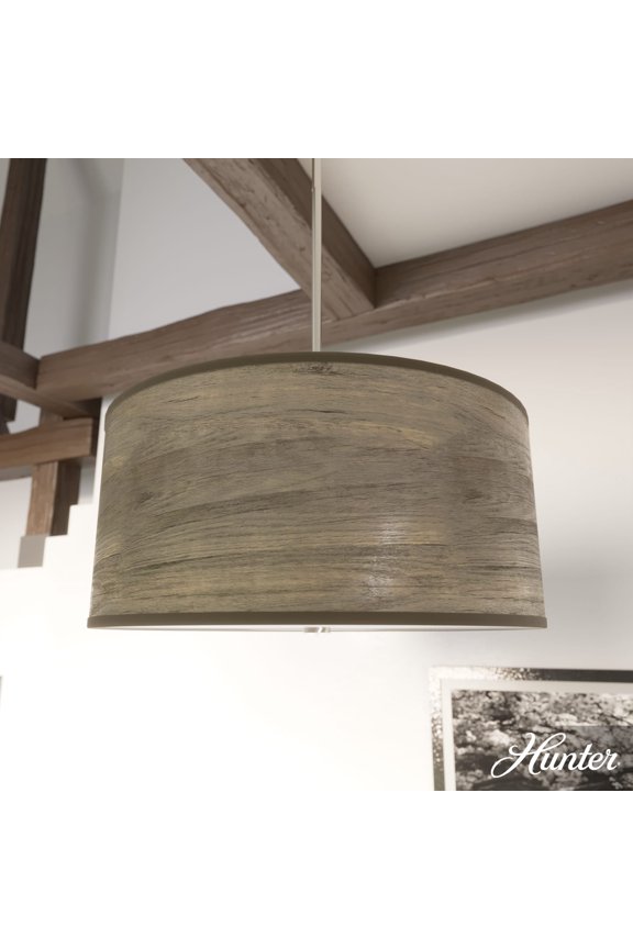 - Solhaven 3-light Warm Grey Oak, Medium Size Pendant Light, Dimmable, Modern Style, Drum Shaped, for Bedrooms, Dining, Living Rooms - 19381