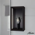 thumbnail image 1 of Hunter - Squire Manor 1-light Matte Black, Small Sconce Light, Dimmable, Modern Style, for Bedrooms, Dining, Living Rooms - 19669, 1 of 7