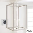 thumbnail image 1 of Hunter - Squire Manor 4-light Chrome, Medium Size Pendant Light, Dimmable, Modern Style, Rectangle Shaped, for Bedrooms, Dining, Living Rooms - 19038, 1 of 7