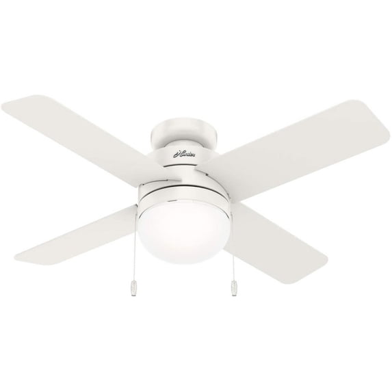 Hunter Fans - Timpani 44 Inch Low Profile Ceiling Fan with LED Light Kit and