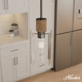 thumbnail image 1 of Hunter - Vanning 1-light Noble Bronze, Mini Pendant Light, Dimmable, Boho Style, Cylinder Shaped, for Bedrooms, Dining, Living Rooms - 13110, 1 of 7