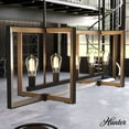 thumbnail image 1 of Hunter - Woodburn 5-light Noble Bronze, Extra Large Chandelier, Dimmable, Modern Style, Linear Shaped, for Bedrooms, Dining, Living Rooms - 19812, 1 of 8