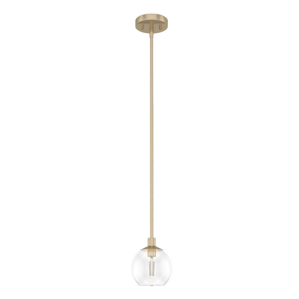 Alturas Gold Clear Glass Mini Globe Pendant Light