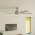 thumbnail image 1 of Hunter - Xidane Indoor Ceiling Fan With Light, Remote, 52-inch, Brushed Nickel, Casual-style, 3-speed WhisperWind Motor, 52656, for Living Rooms, Bedrooms, 1 of 17