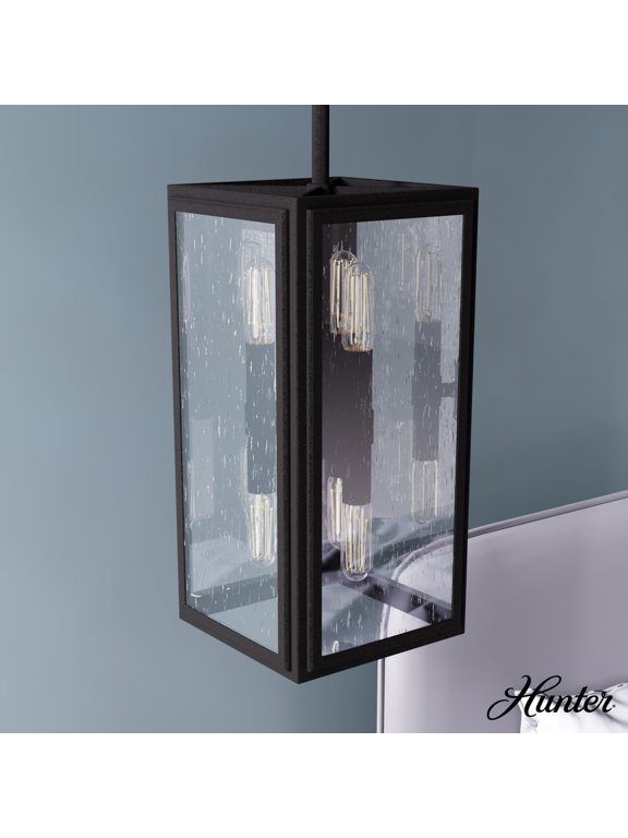 - Felippe 6-light Natural Black Iron, Mini Pendant Light, Dimmable, Casual Style, Rectangle Shaped, for Bedrooms, Dining, Living Rooms - 19261