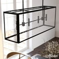 thumbnail image 1 of Hunter - Felippe 8-light Natural Black Iron, Extra Large Chandelier, Dimmable, Casual Style, Linear Shaped, for Bedrooms, Dining, Living Rooms - 19267, 1 of 10