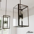 thumbnail image 1 of Hunter - Felippe 8-light Onyx Bengal, Medium Size Pendant Light, Dimmable, Casual Style, Rectangle Shaped, for Bedrooms, Dining, Living Rooms - 19976, 1 of 8