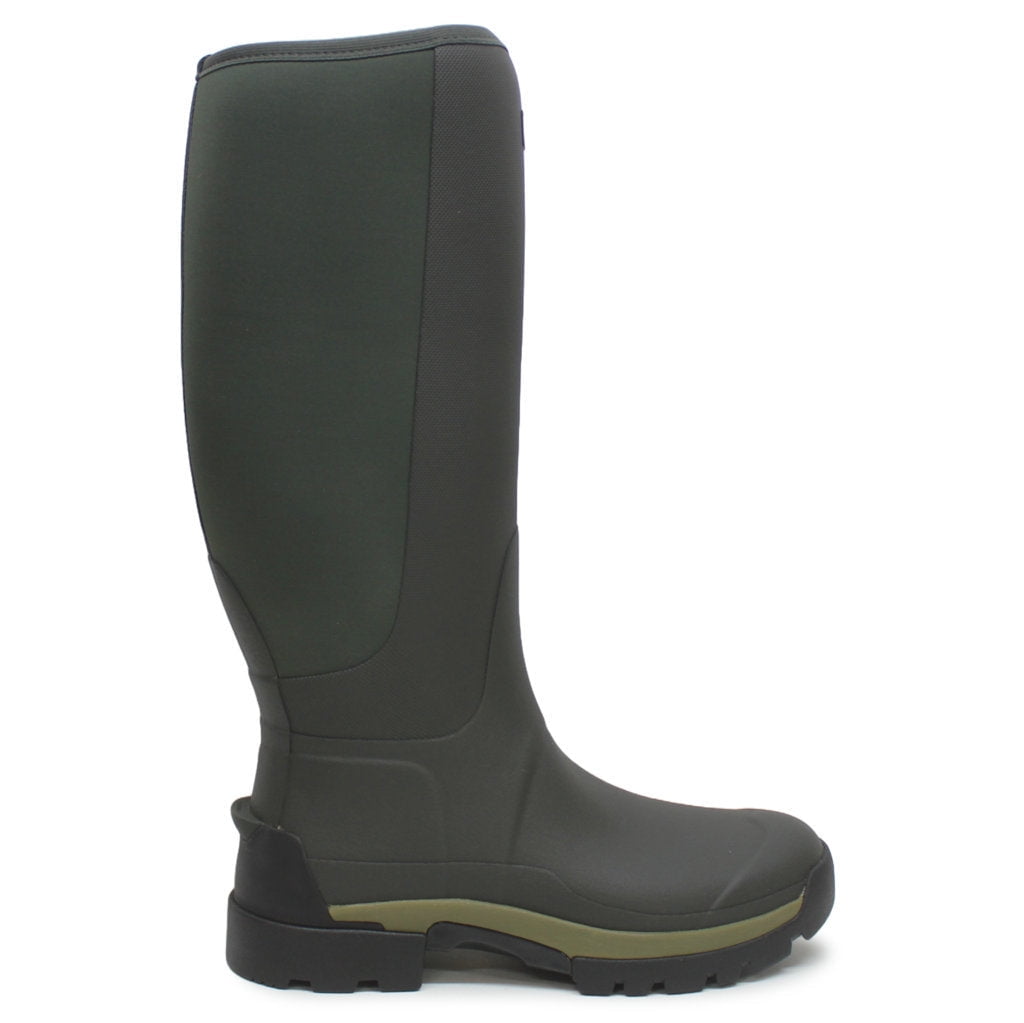 Hunter Women's Balmoral Tall Wellington Boots | Waterproof, Leather Lined, Zip Front, Olive Green