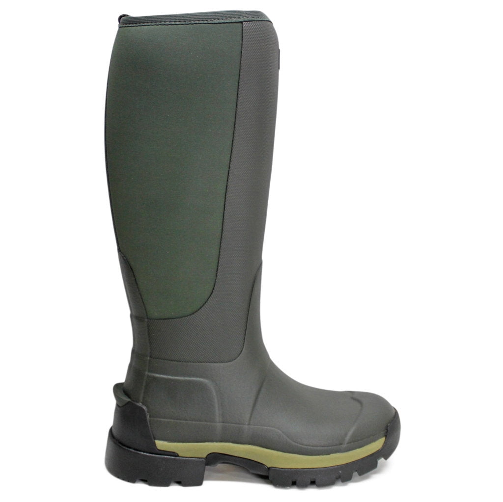 Hunter Women's Balmoral Tall Wellington Boots | Waterproof, Leather Lined, Zip Front, Olive Green