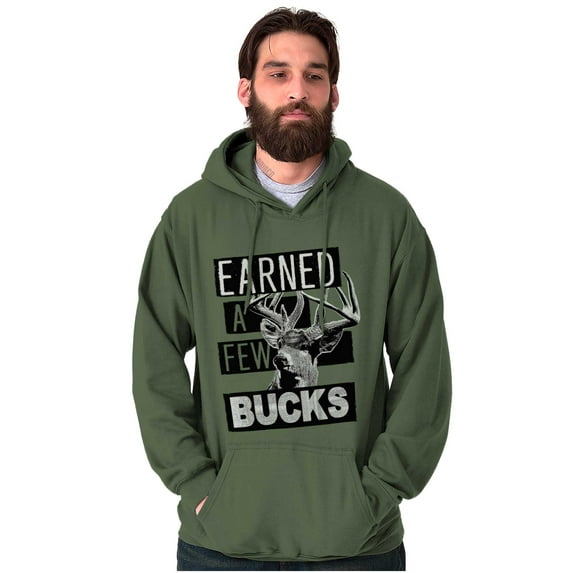 Hunter Funny Earned a Few Bucks Hoodie Sweatshirt Women Men Brisco Brands S