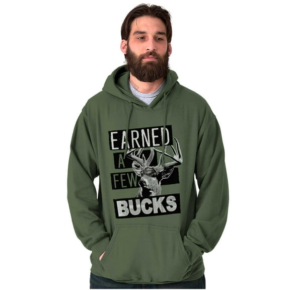 Hunter Funny Earned a Few Bucks Hoodie Sweatshirt Women Men Brisco Brands S