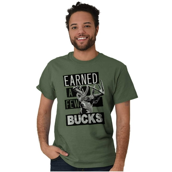 Hunter Funny Earned a Few Bucks Plus Size Crewneck Graphic Tee Shirt Brisco Brands 3X