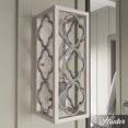 thumbnail image 1 of Hunter - Gablecrest 1-light Distressed White, Small Sconce Light, Dimmable, Transitional Style, for Bedrooms, Dining, Living Rooms - 19376, 1 of 7