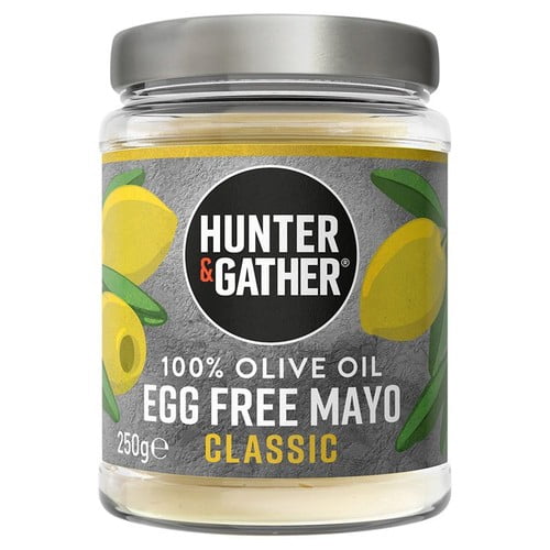 Hunter & Gather Egg Free Olive Oil Mayo 250g, British Import (Pack of 2)