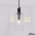 thumbnail image 1 of Hunter - Gatz 1-light Matte Black, Mini Pendant Light, Dimmable, Modern Style, Cylinder Shaped, for Bedrooms, Dining, Living Rooms - 45224, 1 of 7