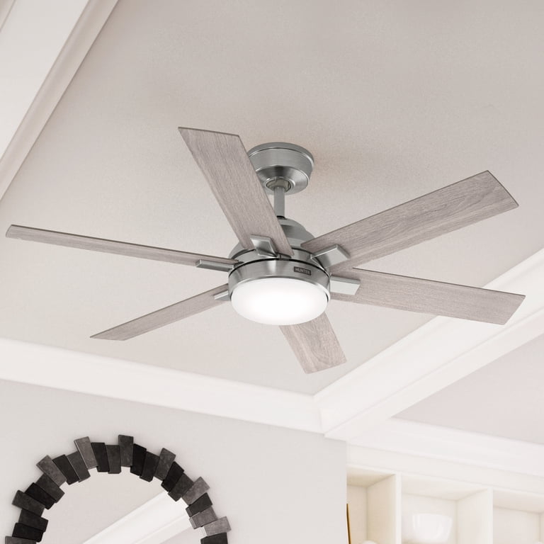 Hunter - Georgetown Indoor Ceiling Fan With Light, Remote, 52-inch
