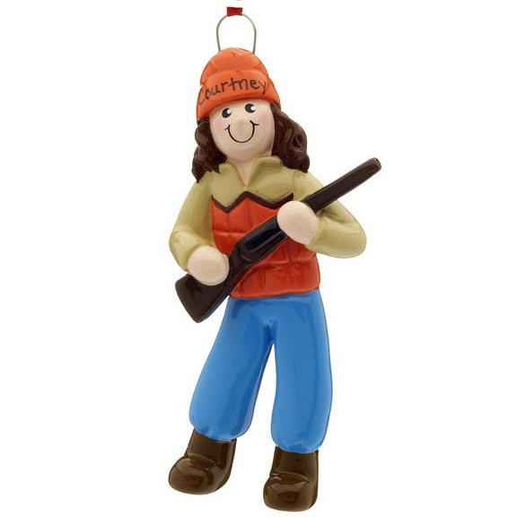 Hunter Girl Personalized Christmas Ornament DO-IT-YOURSELF