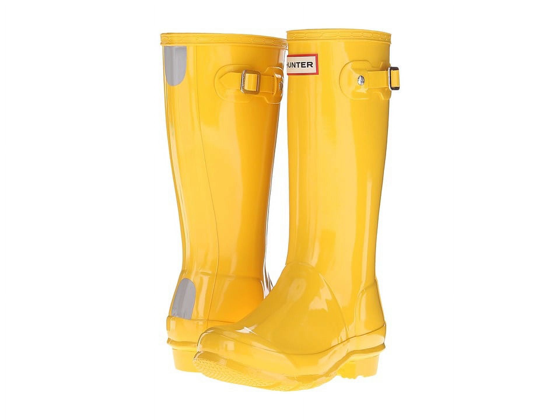 Hunter Girls Original Gloss Rain Boot, Bright Pink,5 M US