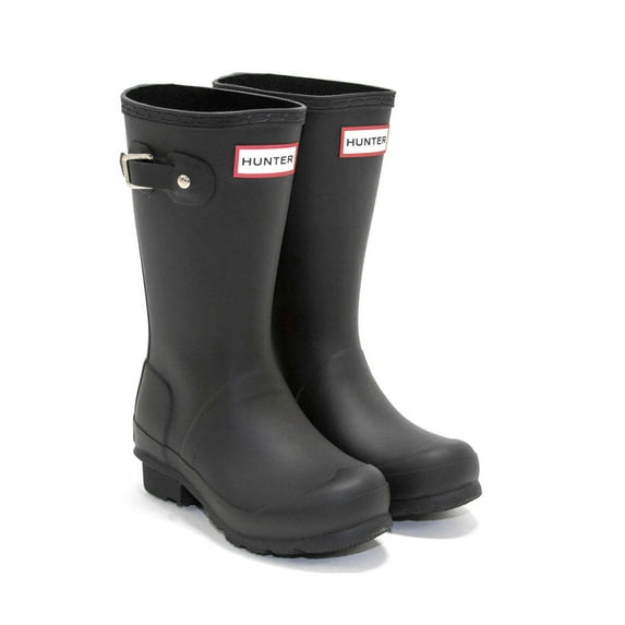 Hunter Girls Original Rain Boot, Black,1 M US