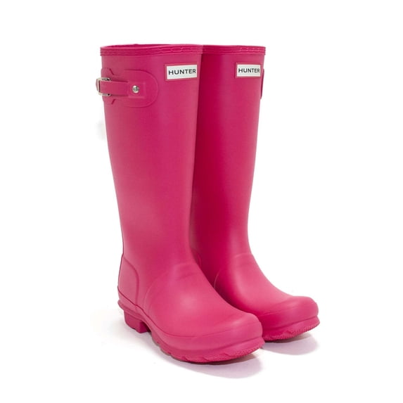 Hunter Girls Original Rain Boot, Bright Pink,6 M US