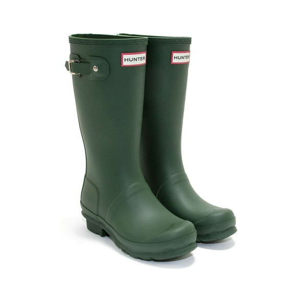 Hunter Girls Original Rain Boot, Hunter Green,1 M US
