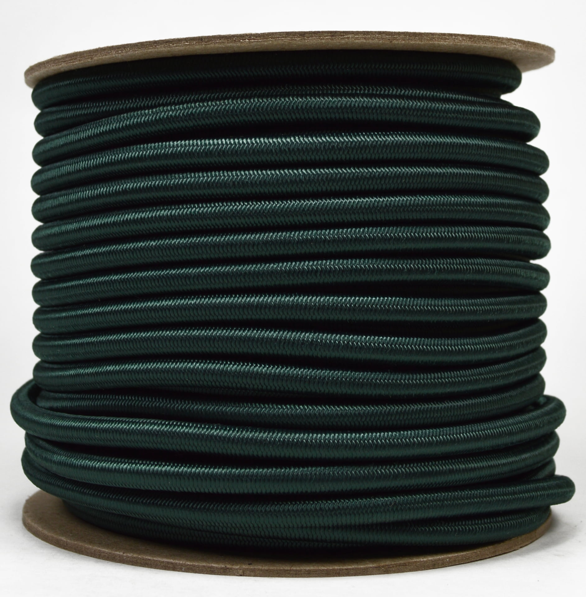 Hunter Green 1/4 inch Shock Cord - 100 Feet Marine Grade Shock Bungee Cord - USA
