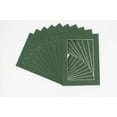 thumbnail image 1 of Hunter Green Acid Free 16x20 Picture Frame Mats with White Core Bevel Cut for 12x18 Pictures - Fits, 1 of 4