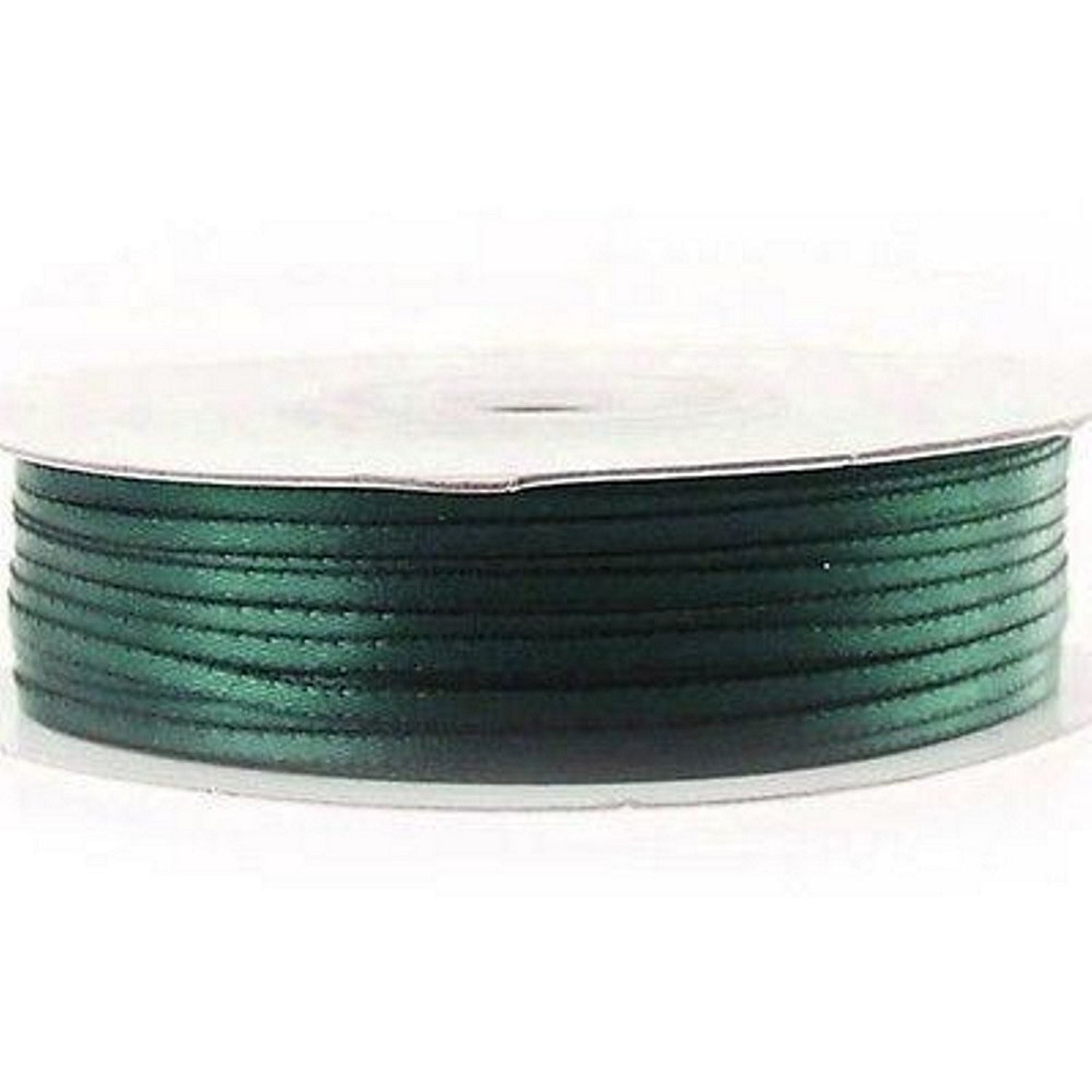 Hunter Strong Ribbon 1/16in. Wide Hunter Green Double Faced Satin Ribbon - 100 Yards ...