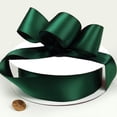 thumbnail image 1 of Hunter Green Double Faced Satin Ribbon - 1.5 Inch Width - 50 Yards, 1 of 1