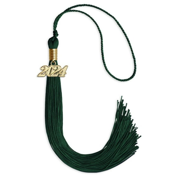 Endea Graduation Hunter Green Graduation Tassel with Gold Date Drop